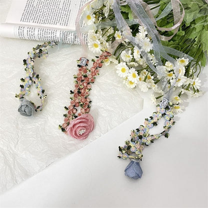 Rose Choker Ribbon Lace