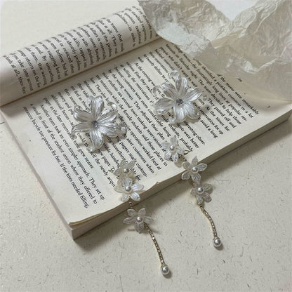 Alloy / Earring Stud Floral Dangle