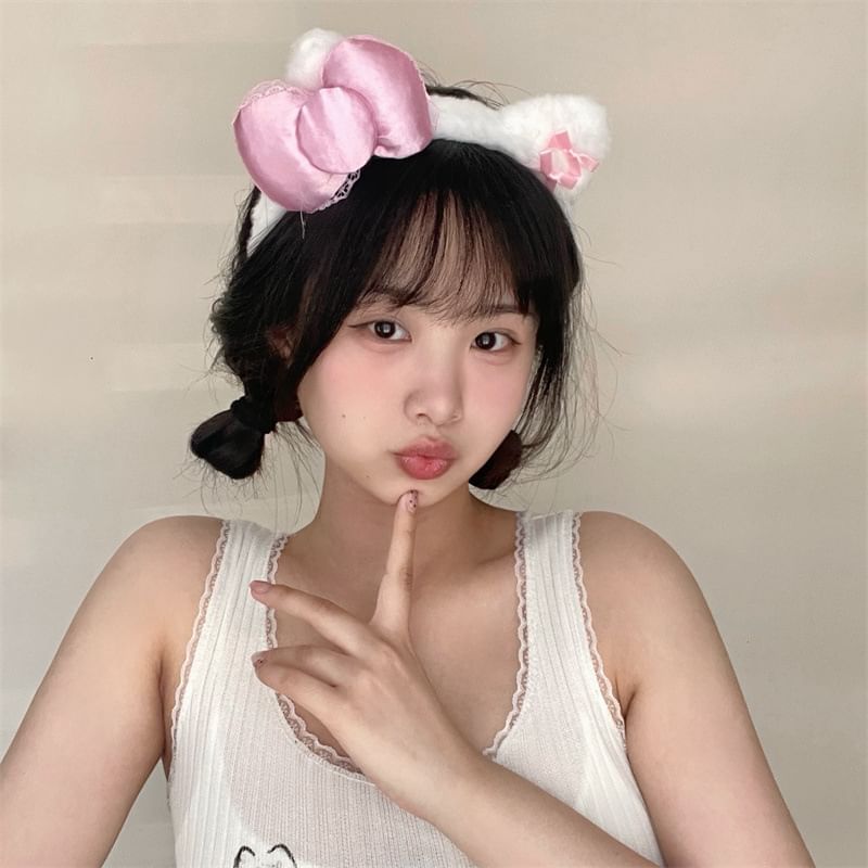 Cat Ear Face Wash Headband (Various Designs)