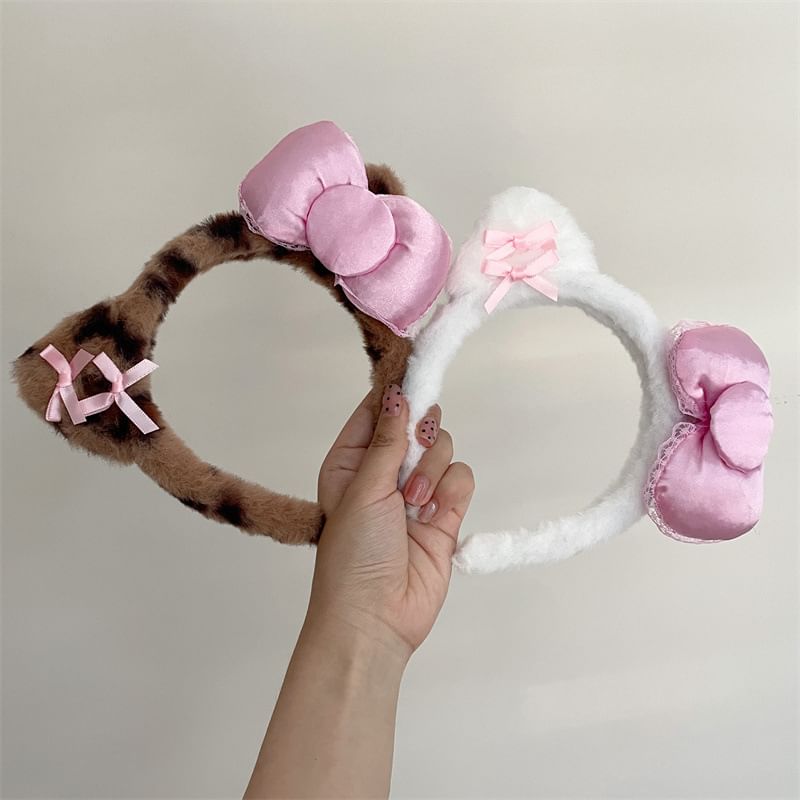 Cat Ear Face Wash Headband (Various Designs)