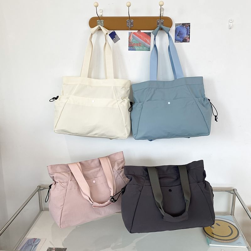 Plain Bag Zip Tote
