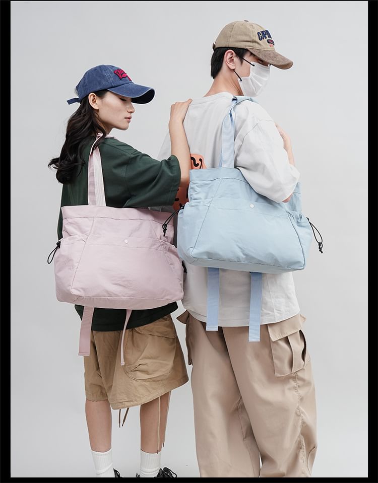 Plain Bag Zip Tote