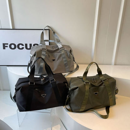 Plain Duffel Bag Zip Travel