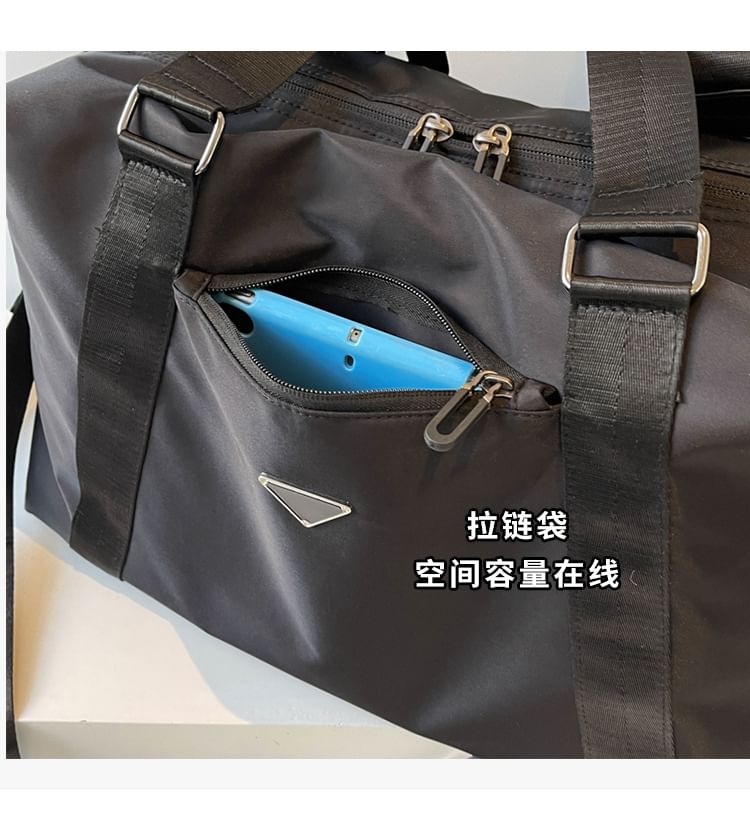 Plain Duffel Bag Zip Travel