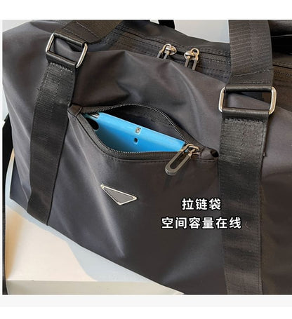 Plain Duffel Bag Zip Travel