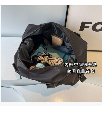 Plain Duffel Bag Zip Travel