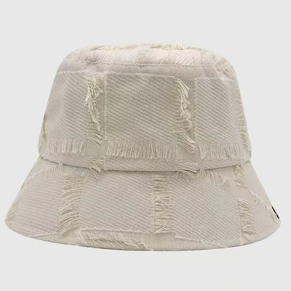 Frayed Hat Distressed Edge Bucket