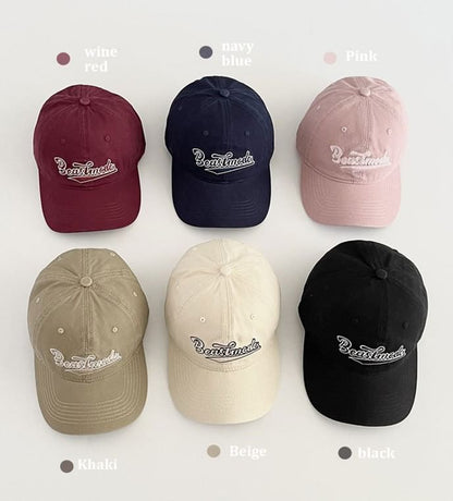 Baseball Embroidered Lettering Cap