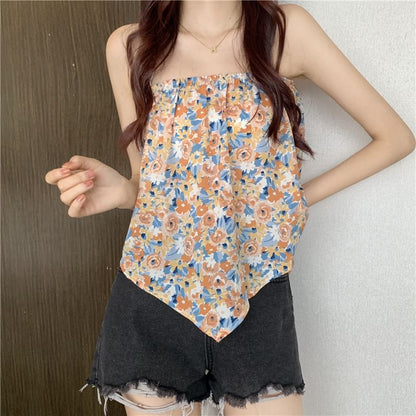 Halter Top Print Floral