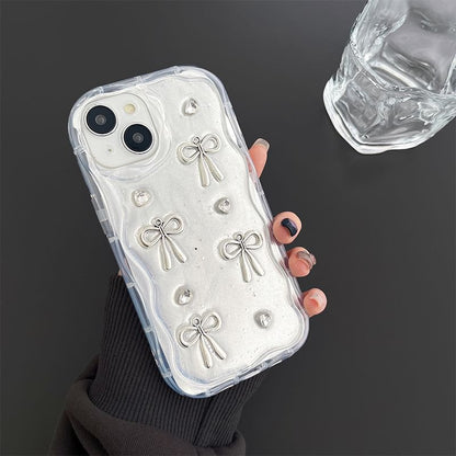Case Phone Mirrored Floral Bow /