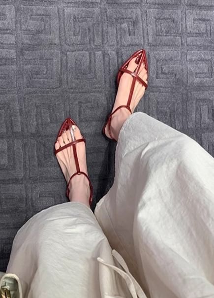Criss Wedge Sandals Cross Ankle Strap