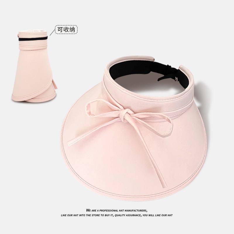 With Sun Bow Decoration Hat Visor