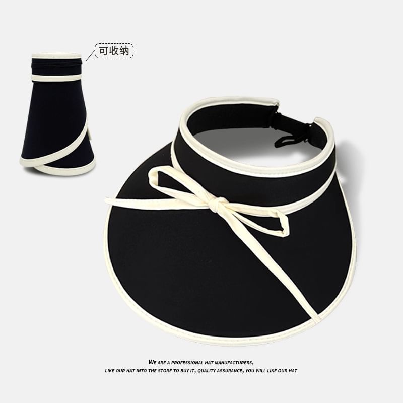 With Sun Bow Decoration Hat Visor
