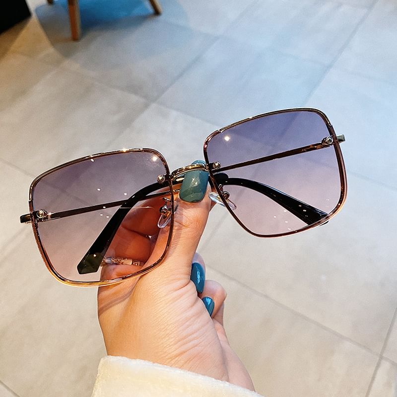 Sample Gradient Square Frame Sunglasses