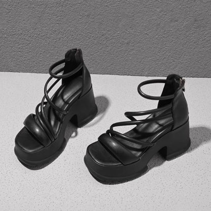 Sandals Platform Lace-Up