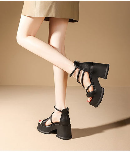 Sandals Platform Lace-Up