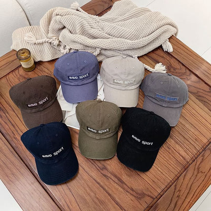 Embroidered Cap Baseball Lettering