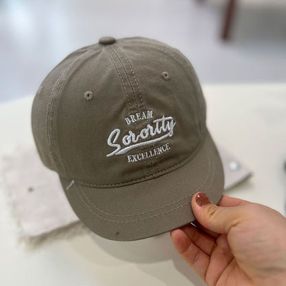Lettering Cap Brim Short Embroidered