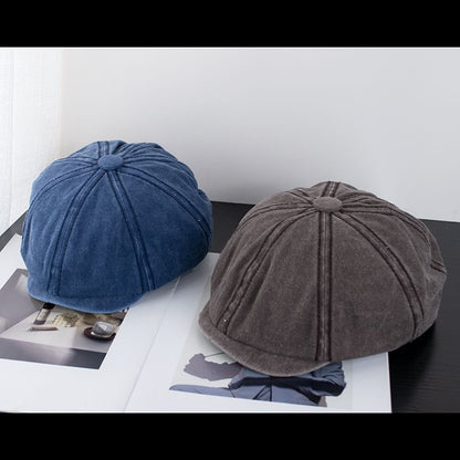 Vintage Cap Newsboy Washed Cotton