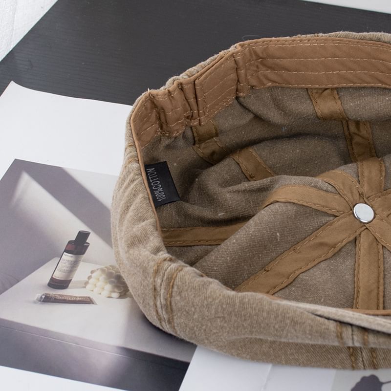 Vintage Cap Newsboy Washed Cotton