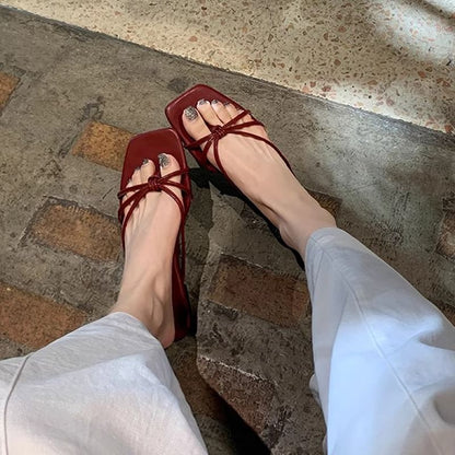 Wholesale Sample Knotted Thong Sandals