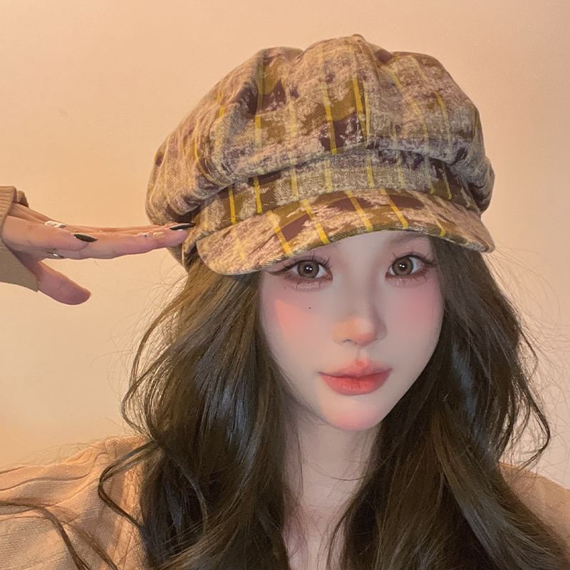 Newsboy Cap Plaid