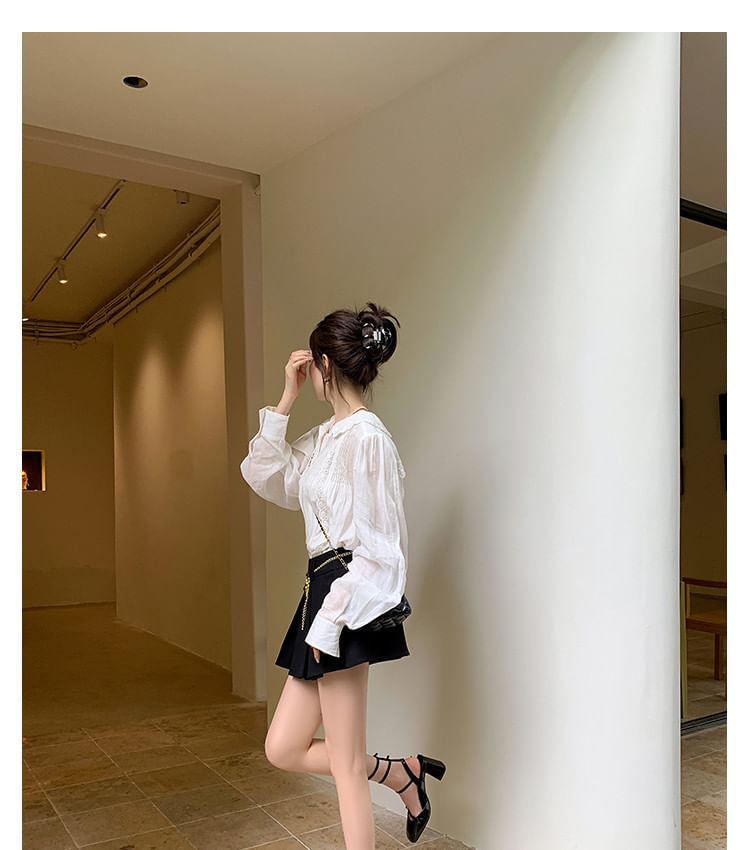 Sample Chunky Heel Square Toe Plain Buckled Faux Leather High Top Sandals