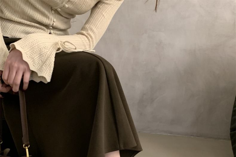 Sample Round Toe Faux Leather Flats