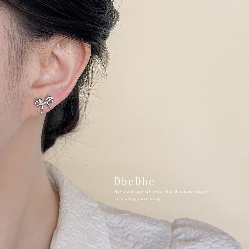 Earring Clip Bow On