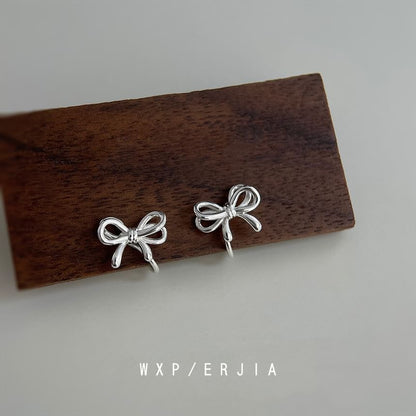 Earring Clip Bow On