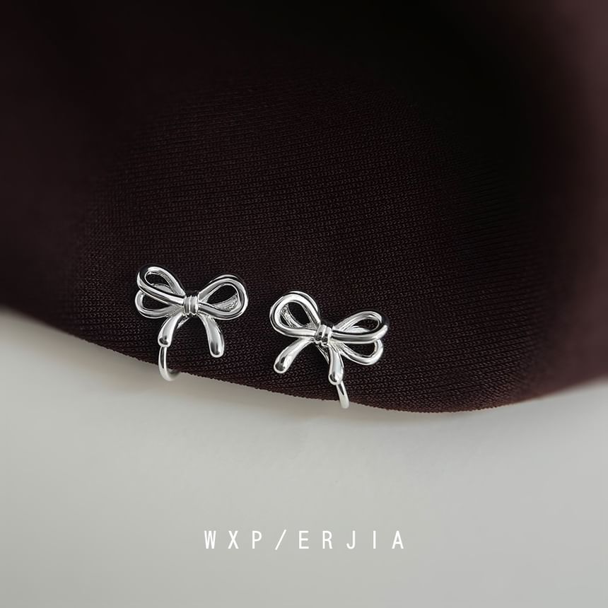 Earring Clip Bow On
