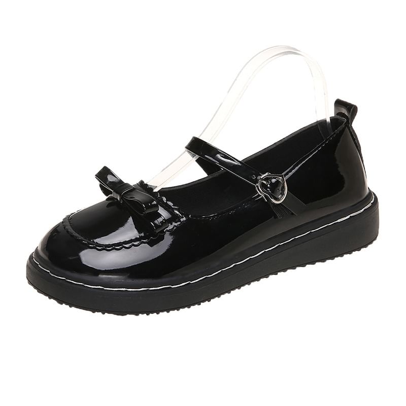 Shoes Platform Bow Mary Jane