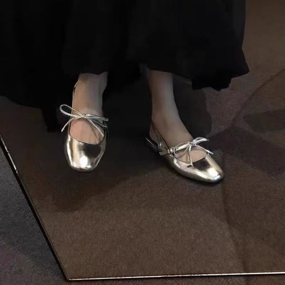 Bow Slingback Sandals