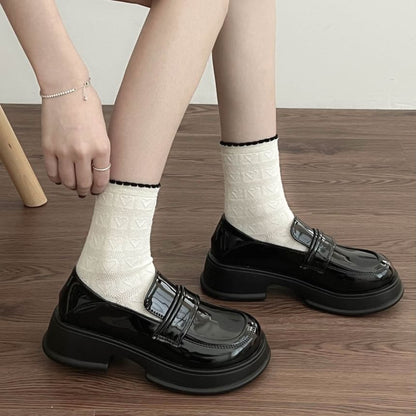 Heel Loafers Platform Chunky