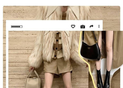 Sample Square-Toe Chunky Heel Buckled Short Boots
