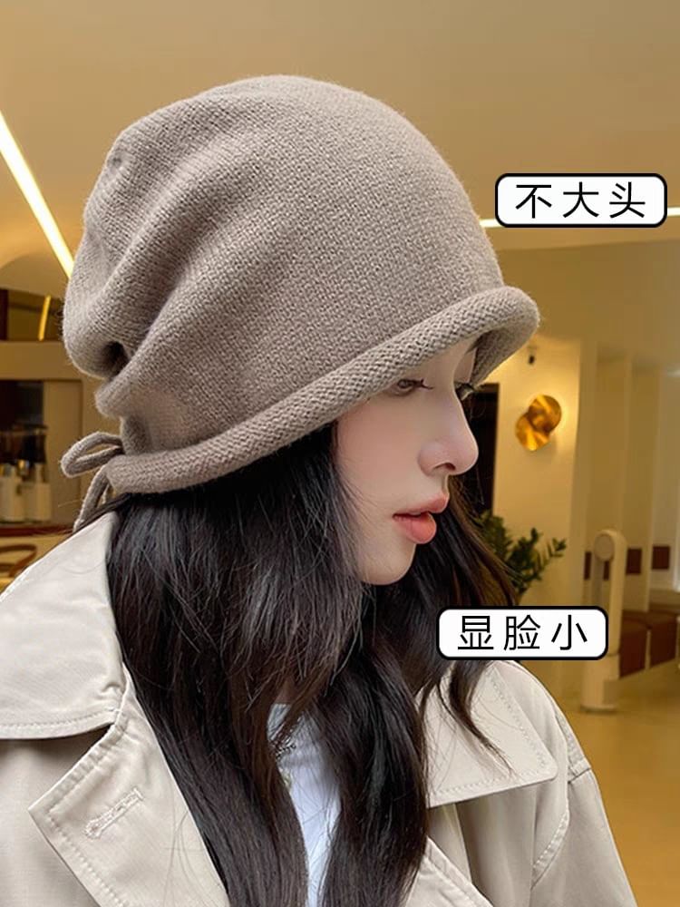 Bowknot Beanie Plain