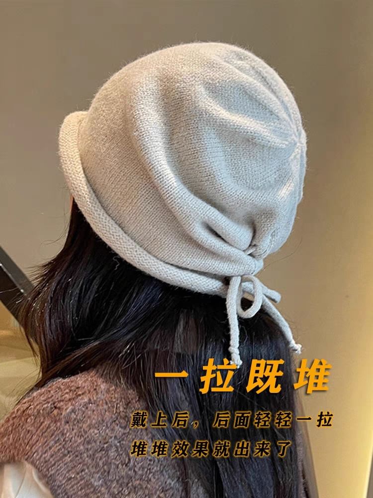Bowknot Beanie Plain