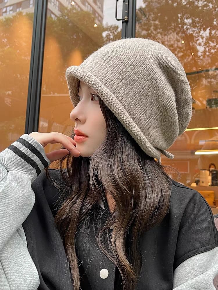 Bowknot Beanie Plain