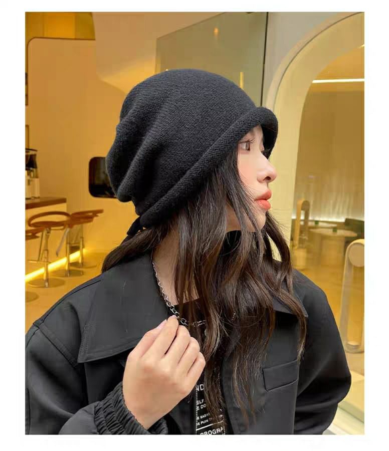 Bowknot Beanie Plain
