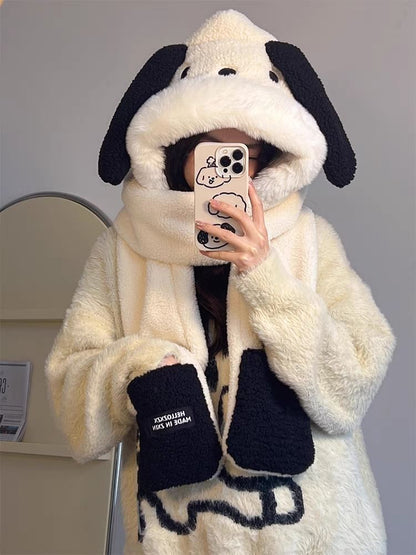 Scarf Dog Ear Hooded