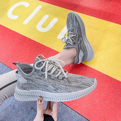 Knit Platform Sneakers