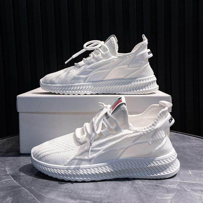 Knit Platform Sneakers