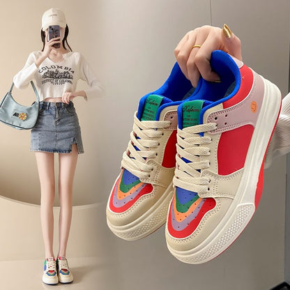 Sample Color Block Platform Sneakers