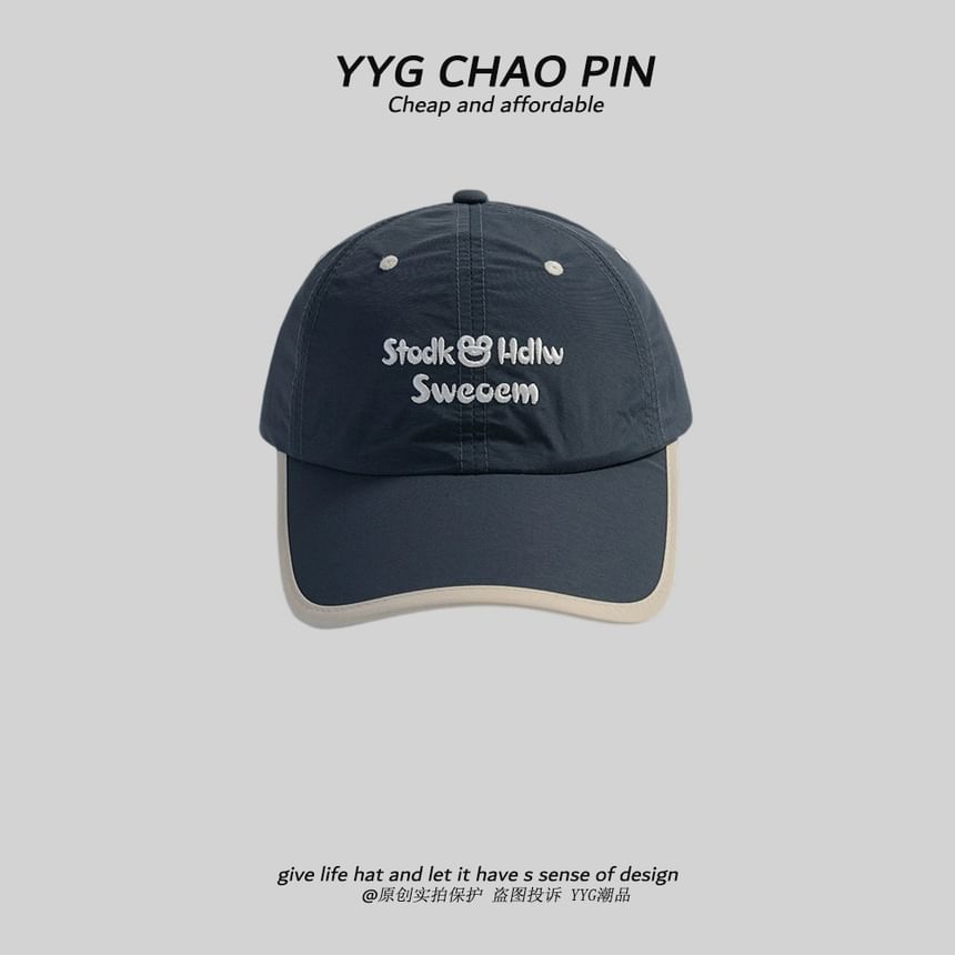 Baseball Letter Embroidered Cap