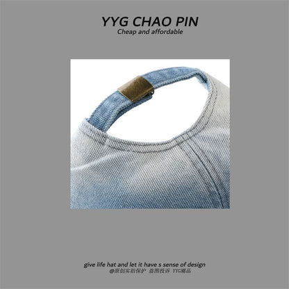 Tie Baseball Cap Dye Denim