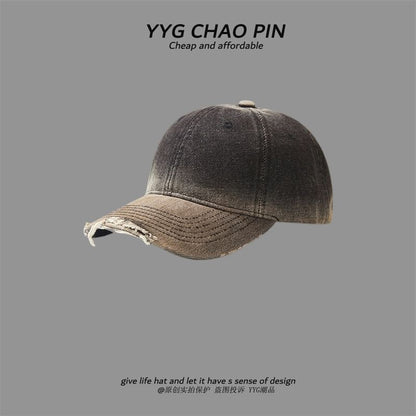 Tie Baseball Cap Dye Denim