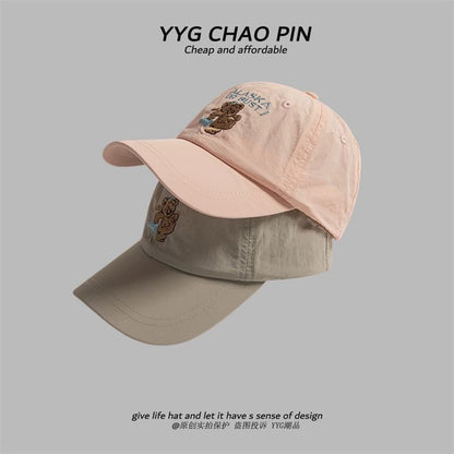 Baseball Cap Embroidered Bear