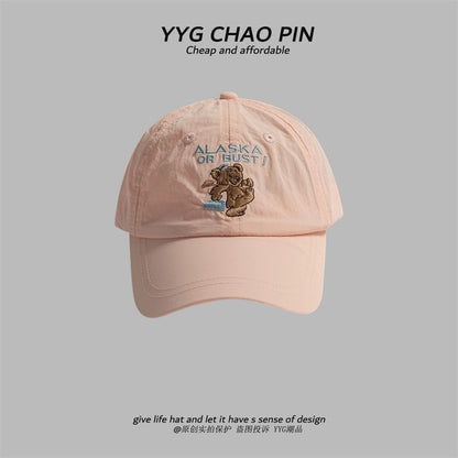 Baseball Cap Embroidered Bear