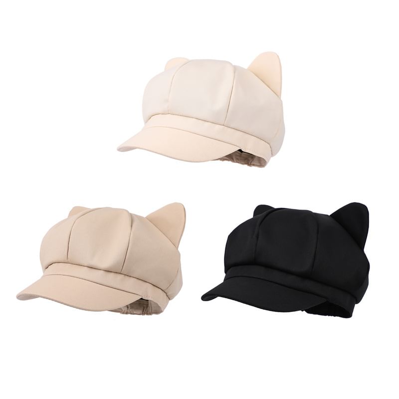 Cat Newsboy Cap Ear