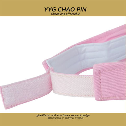 Visor Embroidered Sun Letter